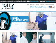 Tablet Screenshot of jollyplumbing.com